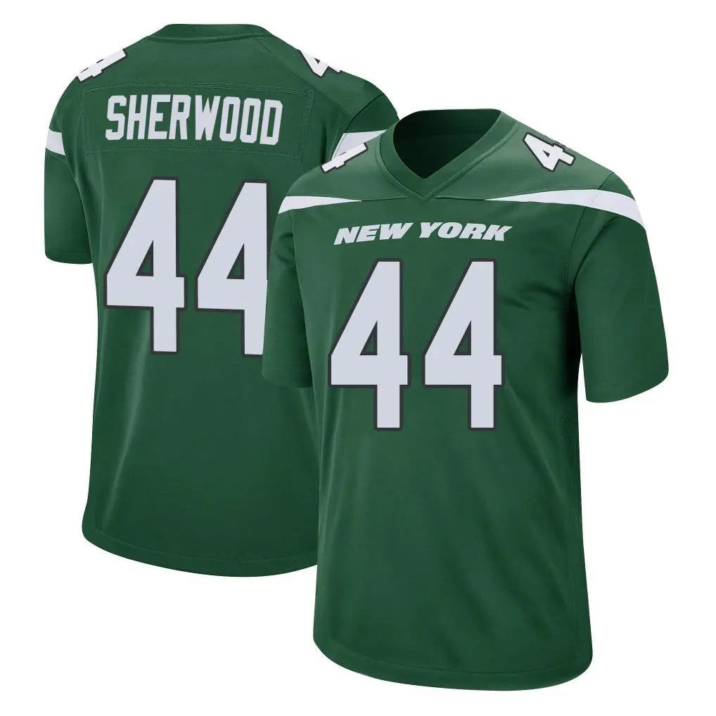 NY.Jets #44 Jamien Sherwood Player Green Home Game Edoa Stitched Jerseys
