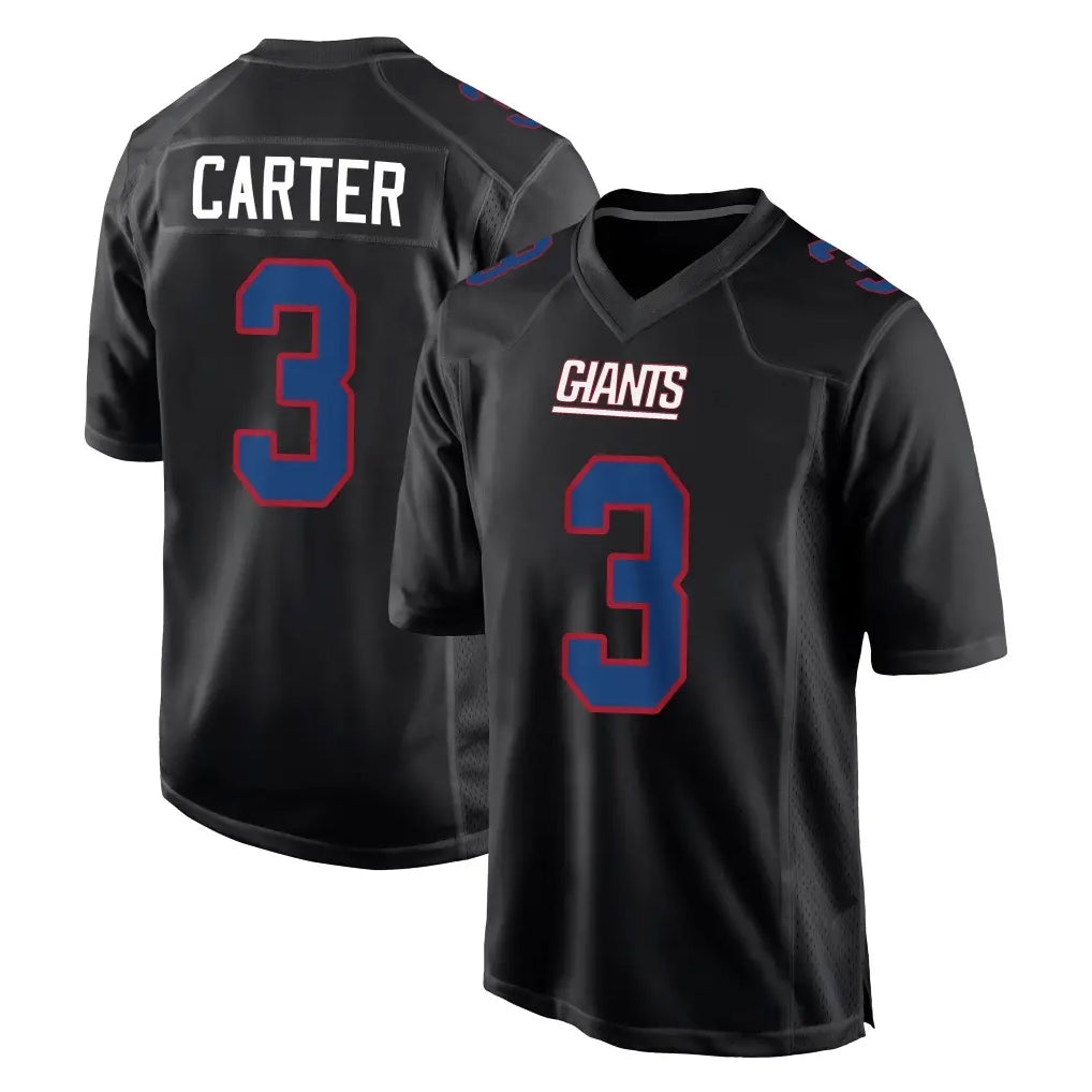 NY.Giants #3 Abdul Carter Player Carbon Fashion Limited Home Game Edoa Stitched Jerseys