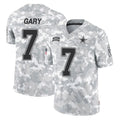 D.Cowboys #7 Rashan Gary Player Arctic Camo Salute to Service Limited Home Game Edoa Stitched Jerseys
