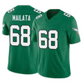 P.Eagles #68 Jordan Mailata Player Green Kelly Alternate Vapor F.U.S.E. Home Game Edoa Stitched Jerseys