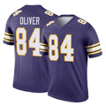 M.Vikings #84 Josh Oliver Player Purple Limited Classic Home Game Edoa Stitched Jerseys