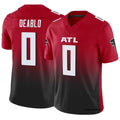 A.Falcons #0 Divine Deablo Player Red Vapor F.U.S.E. Limited Home Game Edoa Stitched Jerseys