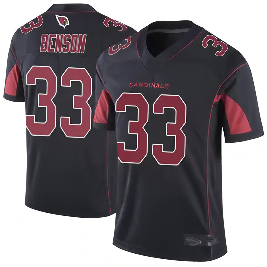 A.Cardinals #33 Trey Benson Player Black Vapor Limited Elite Edoa Stitched Jerseys