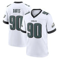 P.Eagles #90 Jordan Davis Player White Game Home Edoa Stitched Jerseys