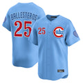 C.Cubs #25 Mois¨¦s Ballesteros Player Light Blue Limited Home Edoa Stitched Jerseys