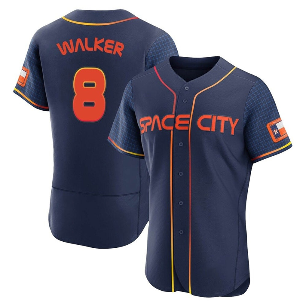 H.Astros #8 Christian Walker Player Navy City Connect Limited Elite Home Edoa Stitched Jerseys