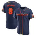 H.Astros #8 Christian Walker Player Navy City Connect Limited Elite Home Edoa Stitched Jerseys