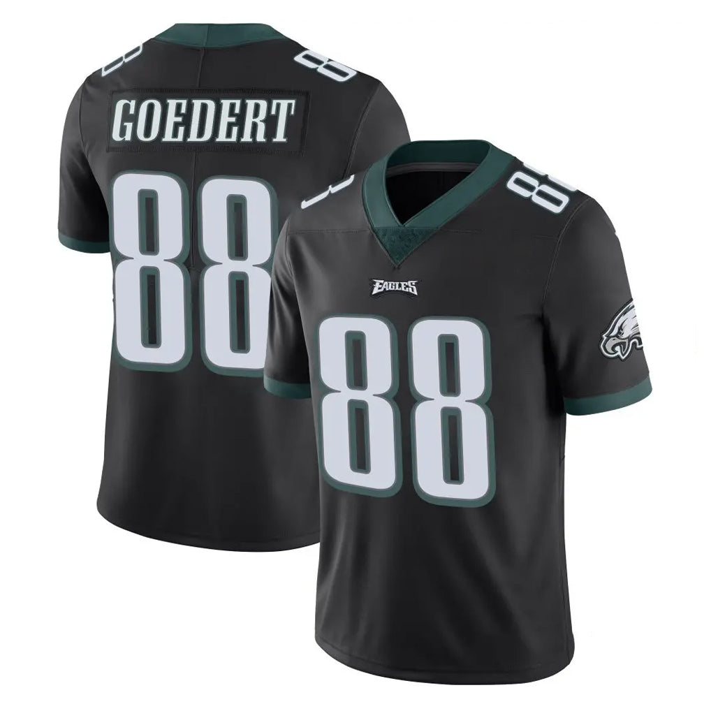 P.Eagles #88 Dallas Goedert Player Black Limited Vapor Untouchable Home Game Edoa Stitched Jerseys