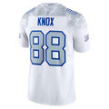 B.Bills #88 Dawson Knox Player White Rivalries Collection Vapor Limited Edoa Stitched Jerseys