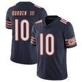 C.Bears #10 Luther Burden III Player Navy Vapor Untouchable Limited Home Game Edoa Stitched Jerseys