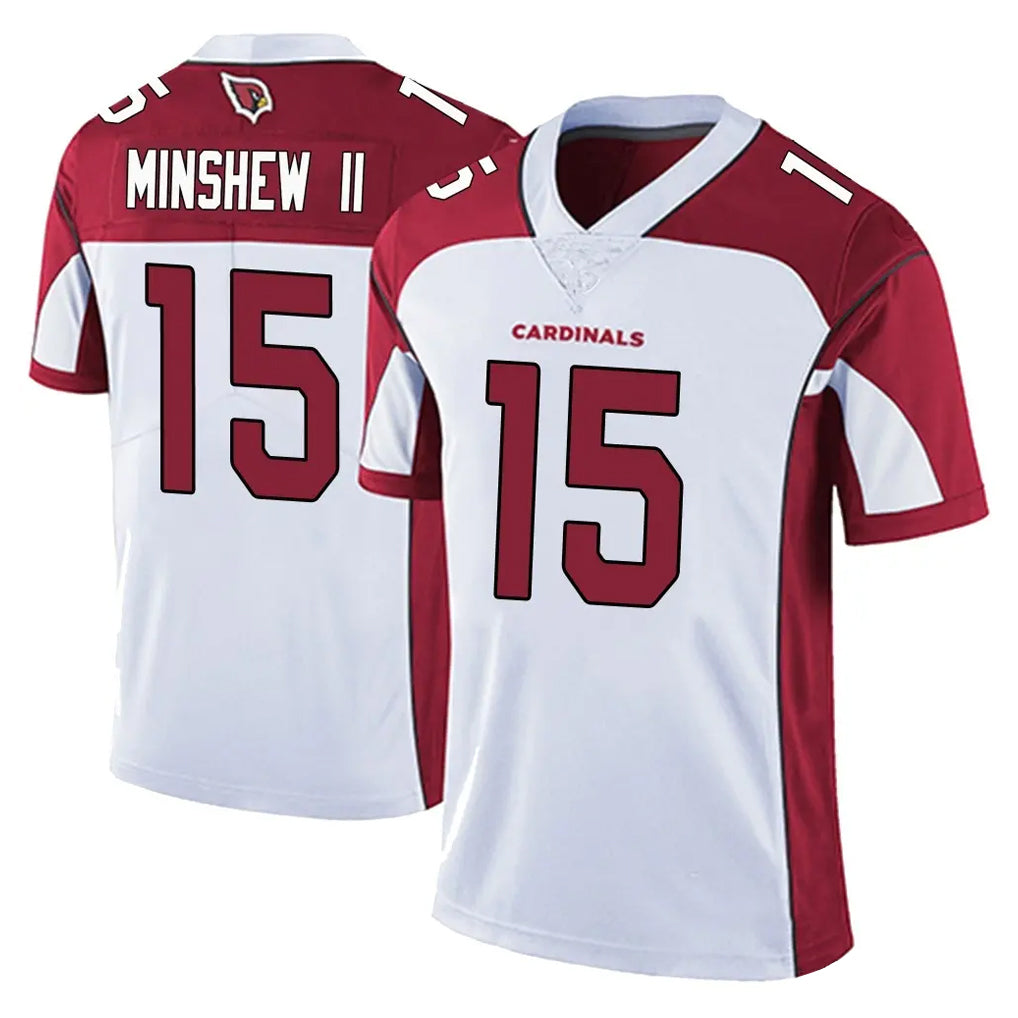 A.Cardinals #15 Gardner Minshew II Player White Vapor Limited Home Game Edoa Stitched Jerseys
