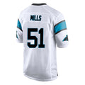 C.Panthers #51 Sam Mills Player White Game Edoa Stitched Jerseys