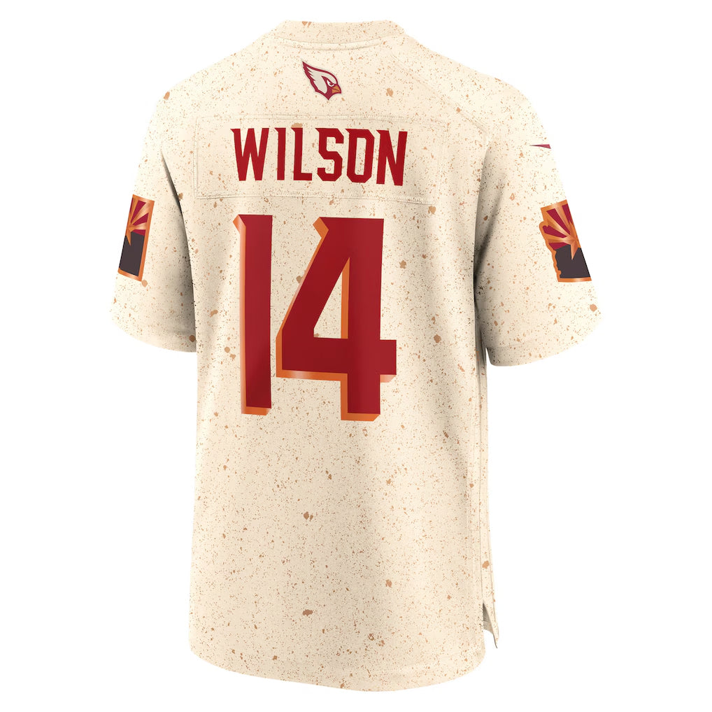 A.Cardinals #14 Michael Wilson Player Cream  Rivalry Home Game Edoa Stitched Jerseys