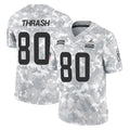 C.Browns #80 Jamari Thrash Player Arctic Camo Salute to Service Limited Home Game Edoa Stitched Jerseys