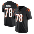 C.Bengals #78 Anthony Munoz Player Black Vapor Untouchable Limited Home Game Edoa Stitched Jerseys