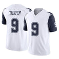 D.Cowboys #9 KaVontae Turpin Player White-Navy Limited Vapor F.U.S.E. Home Game Edoa Stitched Jerseys