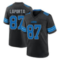 D.Lions #87 Sam LaPorta Player Black Alternate Home Game Edoa Stitched Jerseys