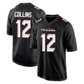 H.Texans #12 Nico Collins Player Carbon Black Fashion Home Game Edoa Stitched Jerseys