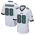 P.Eagles #88 Dallas Goedert Player White Home Game Edoa Stitched Jerseys