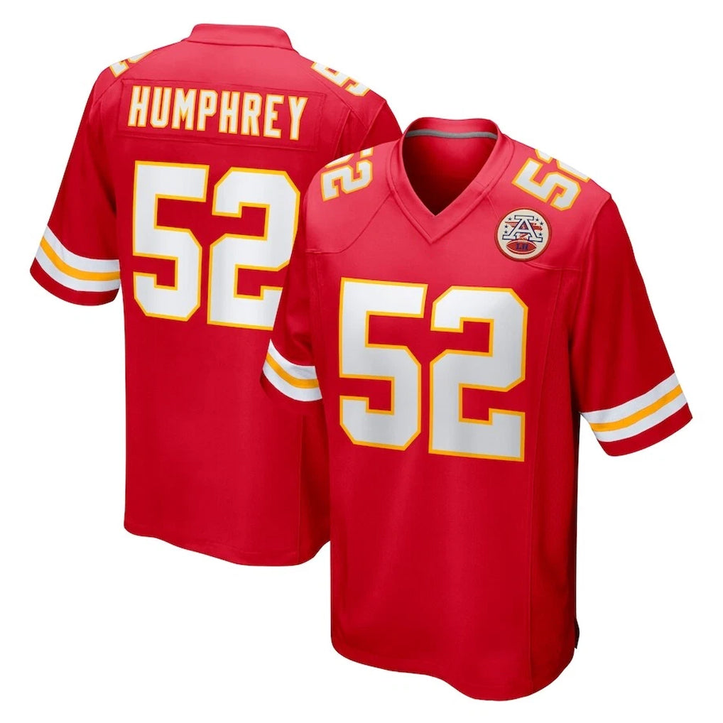 KC.Chiefs #52 Creed Humphrey Player Red Home Game Edoa Stitched Jerseys
