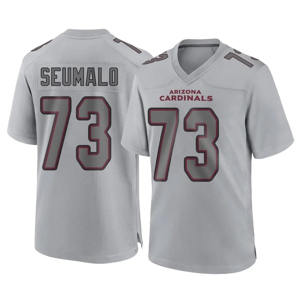 A.Cardinals #73 Isaac Seumalo Player Gray Atmosphere Fashion Home Game Edoa Stitched Jerseys