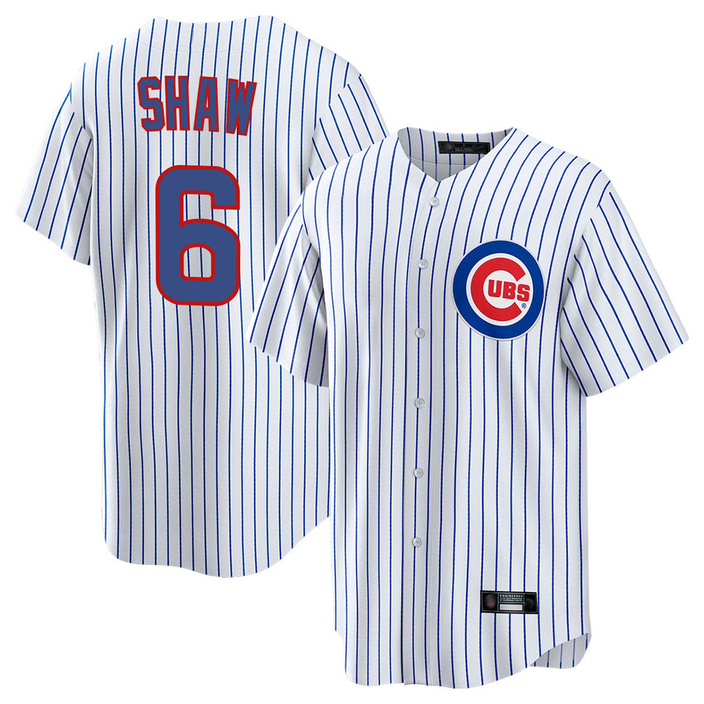 C.Cubs #6 Matt Shaw Player White Game Home Edoa Stitched Jerseys
