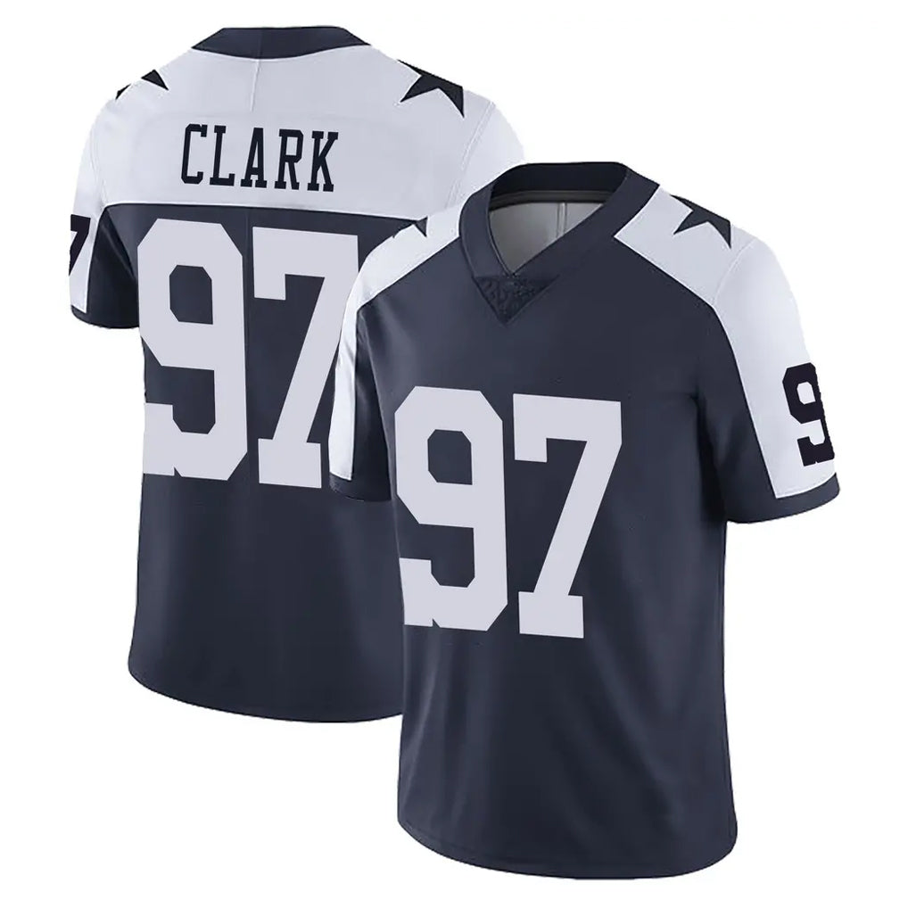 D.Cowboys #97 Kenny Clark Player Navy-White Limited Alternate Vapor Untouchable Home Game Edoa Stitched Jerseys