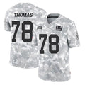 NY.Giants #78 Andrew Thomas Player Arctic Camo Salute To Service Limited Game Edoa Stitched Jerseys