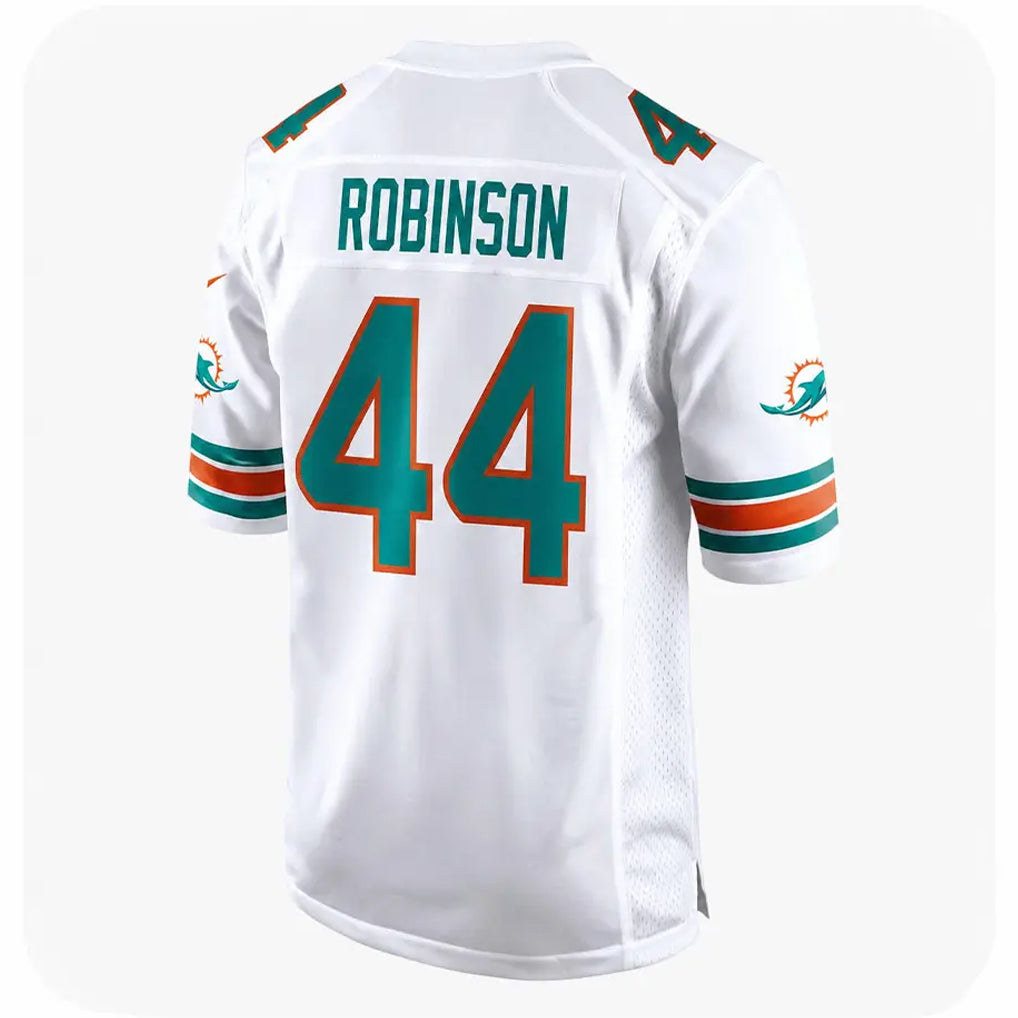 M.Dolphins #44 Chop Robinson Player White Limited Home Game Edoa Stitched Jerseys