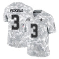D.Cowboys #3 George Pickens Player Arctic Camo Salute to Service Limited Home Game Edoa Stitched Jerseys