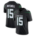 NY.Jets #15 Adonai Mitchell Player Stealth Black Limited Vapor Home Game Edoa Stitched Jerseys