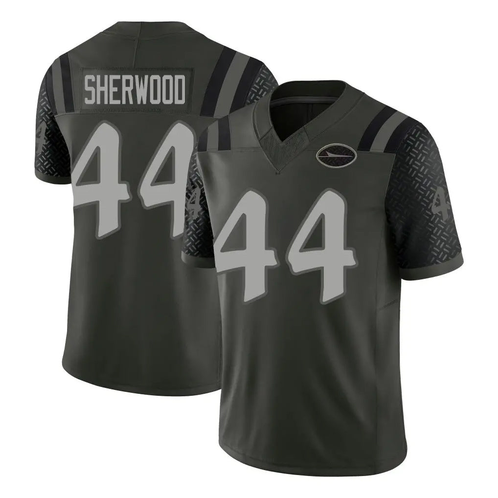 NY.Jets #44 Jamien Sherwood Player Green Limited 2025 Rivalries Collection Home Game Edoa Stitched Jerseys