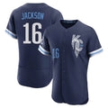 KC.Royals #16 Bo Jackson Player Navy City Connect Limited Elite Home Edoa Stitched Jerseys