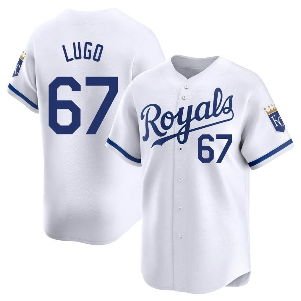 KC.Royals #67 Seth Lugo Player White Alt Limited Home Edoa Stitched Jerseys