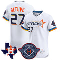 H.Astros #27 Jose Altuve Player White City Connect Texas Patch Vapor Premier Limited Elite Home Edoa Stitched Jerseys
