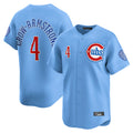 C.Cubs #4 Pete Crow-Armstrong Player Light Blue Limited Home Edoa Stitched Jerseys