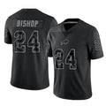 B.Bills #24 Cole Bishop Player Black RFLCTV Limited Edoa Stitched Jerseys