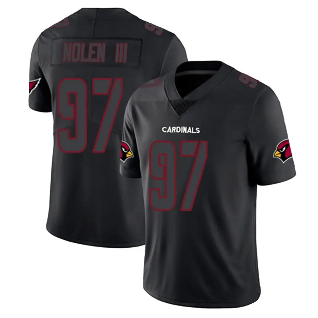 A.Cardinals #97 Walter Nolen III Player Black Impact Limited Home Game Edoa Stitched Jerseys