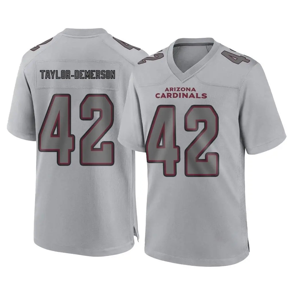A.Cardinals #42 Dadrion Taylor-Demerson Player Gray Atmosphere Fashion Home Game Edoa Stitched Jerseys