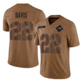 B.Bills #22 Ray Davis Player Brown Salute To Service Limited Edoa Stitched Jerseys