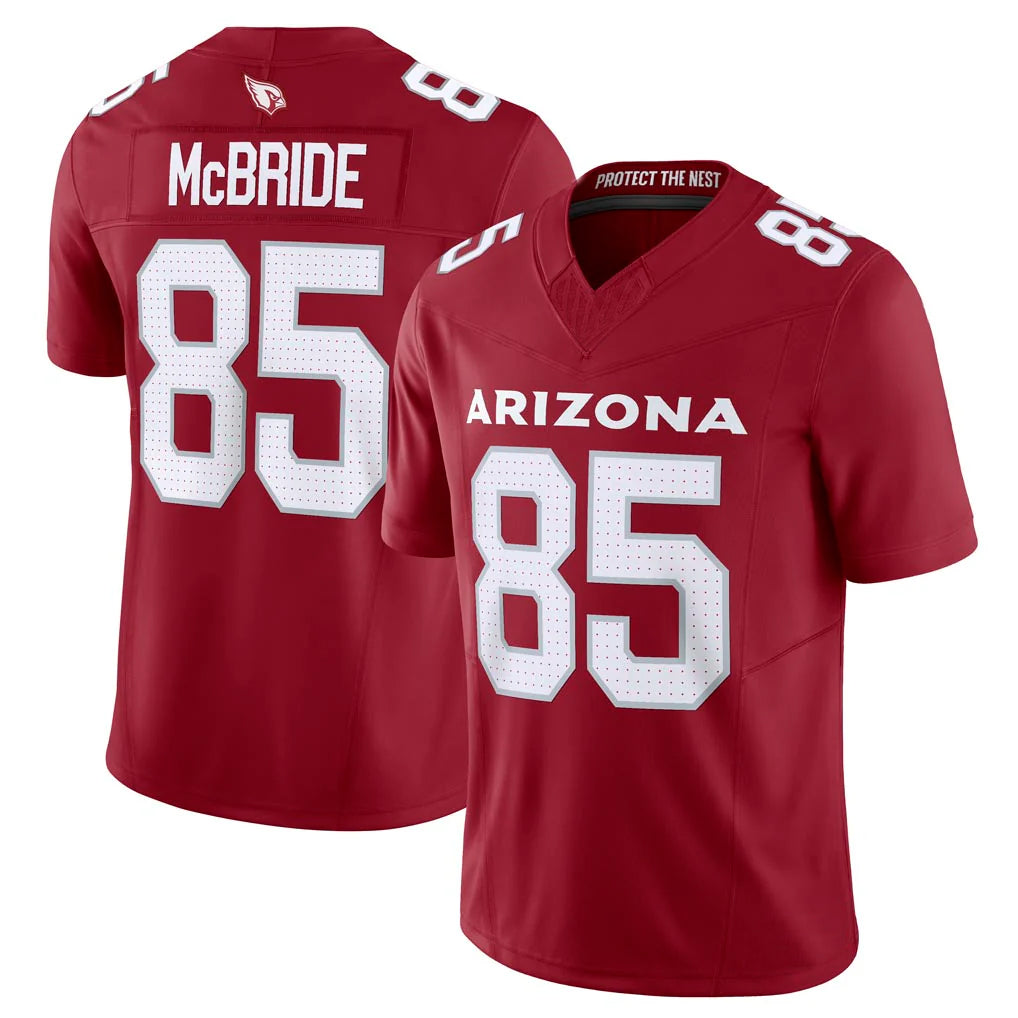 A.Cardinals #85 Trey McBride Player Cardinal Vapor F.U.S.E. Limited Edoa Stitched Jerseys