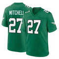 P.Eagles #27 Quinyon Mitchell Player Green Kelly Alternate Home Game Edoa Stitched Jerseys