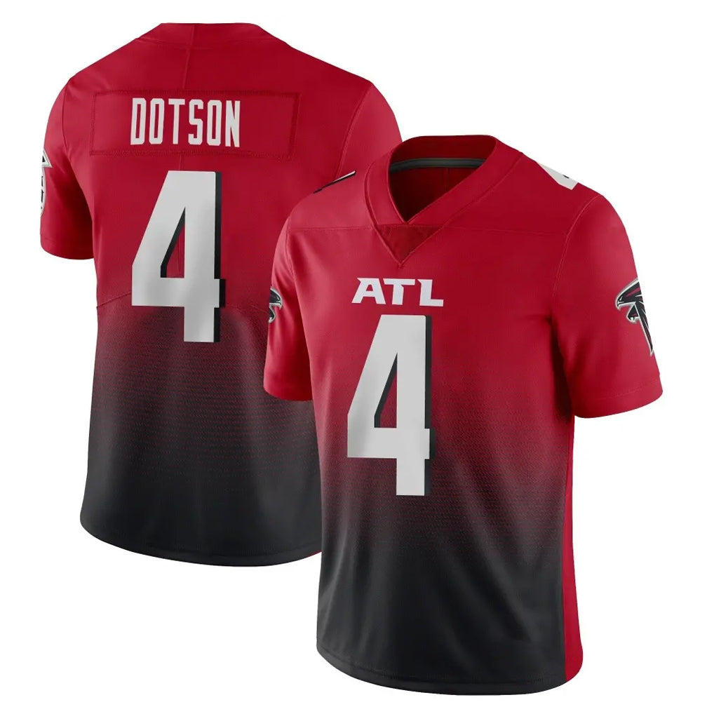 A.Falcons #4 Jahan Dotson Player Red Vapor Untouchable Limited Home Game Edoa Stitched Jerseys