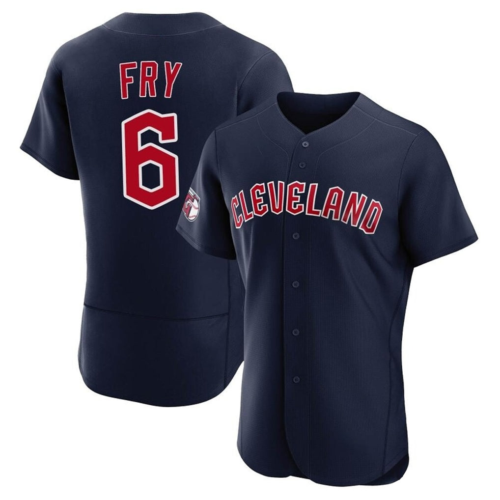 C.Guardians #6 David Fry Player Navy Limited Elite Home Edoa Stitched Jerseys