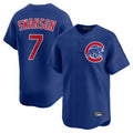 C.Cubs #7 Dansby Swanson Player Royal Limited Home Edoa Stitched Jerseys