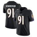 B.Ravens #91 Trey Hendrickson Player Black Vapor Untouchable Limited Home Edoa Stitched Jerseys
