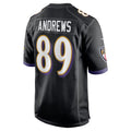 B.Ravens #89 Mark Andrews Player Black Alternate Home Game Edoa Stitched Jerseys