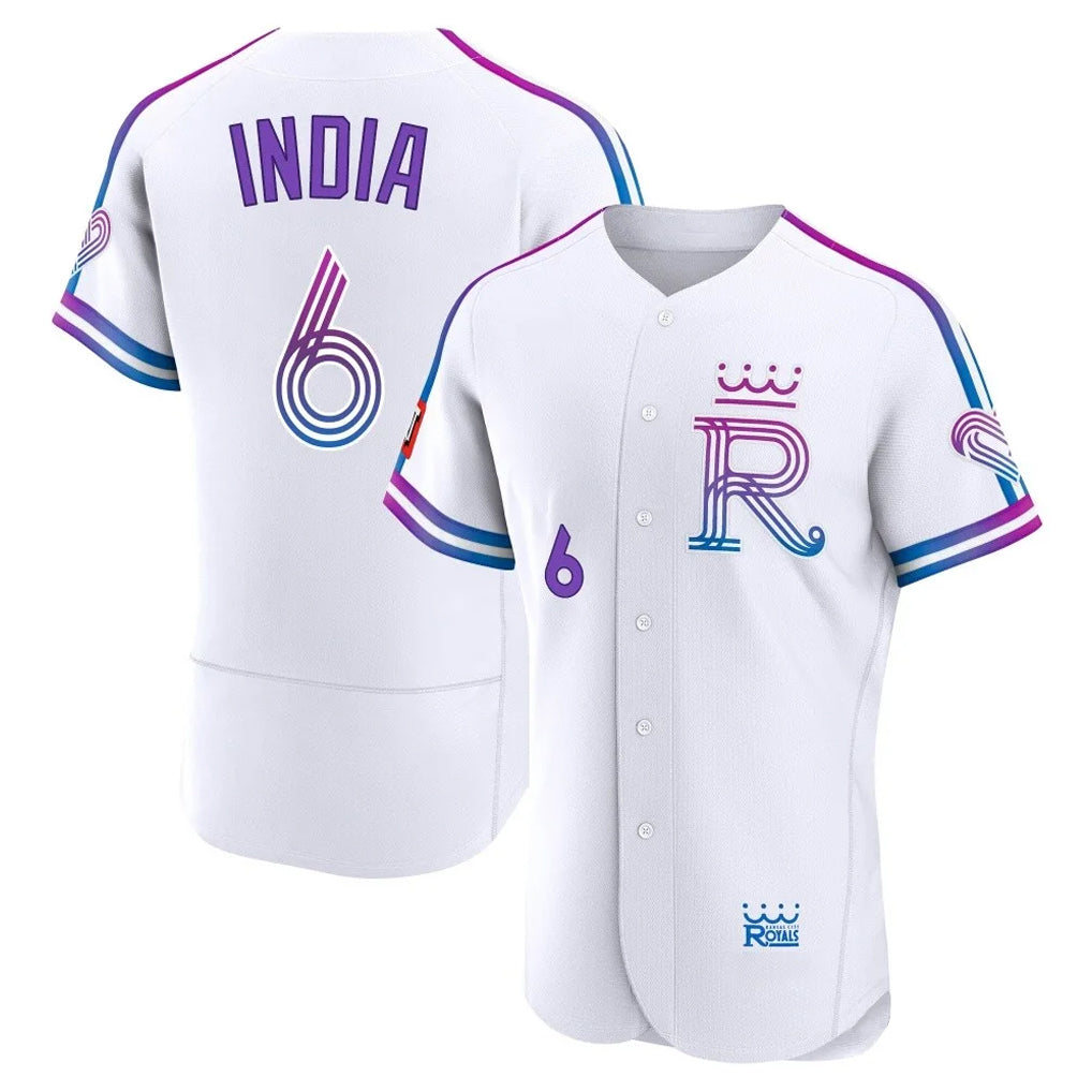 KC.Royals #6 Jonathan India Player White 2026 City Connect Limited Elite Home Edoa Stitched Jerseys