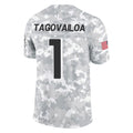 A.Falcons #1 Tua Tagovailoa Player Camo Salute to Service Limited Edoa Stitched Jerseys