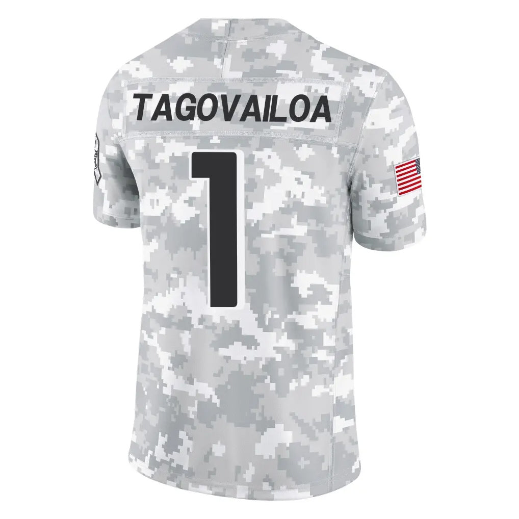 A.Falcons #1 Tua Tagovailoa Player Camo Salute to Service Limited Edoa Stitched Jerseys
